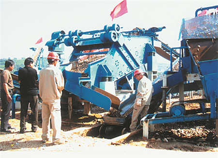 那里的制沙機(jī)進(jìn)